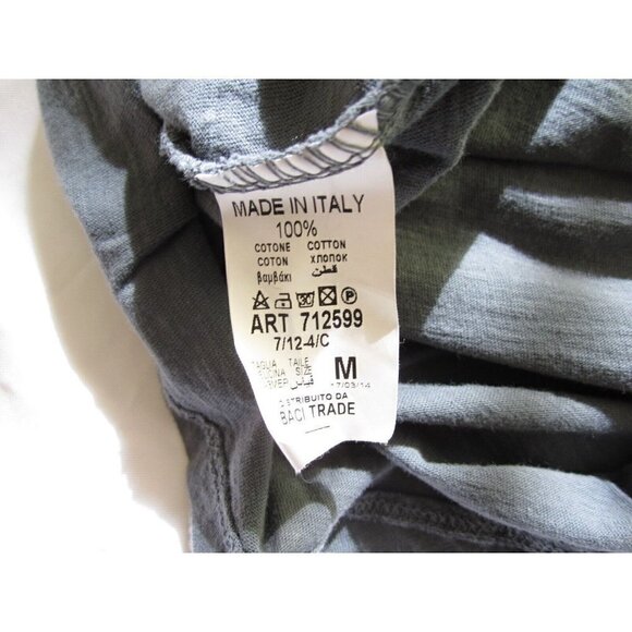 Women's Baci Cowl Neck Cotton Long Sleeve Shirt Size M (Made in Italy) WB40 - Picture 7 of 7